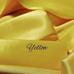 Tafetán Amarillo 100% Poliéster 60" Ancho.Suministro de Coser por yarda.Muestras Gratis - Imagen 1 de 6