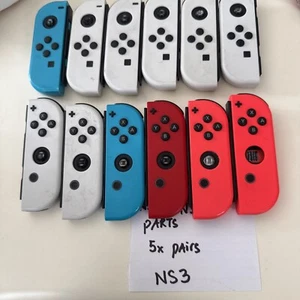 NS3 6x Nintendo Switch Controller OEM Joycon Paar weiß links rechts zur REPARATUR - Bild 1 von 8