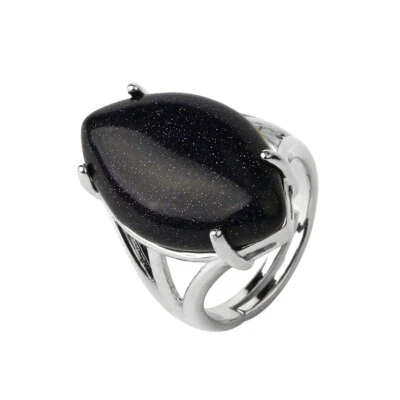 4 Piezas Reiki Energía Curativa Cristal Piedra Natural Ojo de Caballo Anillo Accesorios Foto 1 de 4