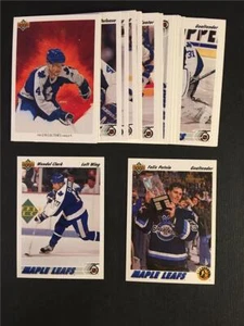Juego de 22 cartas del equipo Toronto Maple Leafs Upper Deck 1991-92 - Imagen 1 de 1