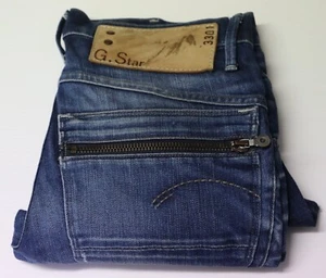 Mens G-Star 3301 Button Fly Jeans - Size 28 L30 - Picture 1 of 13