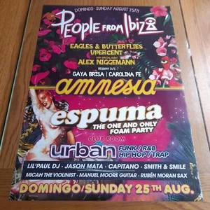 PEOPLE FROM IBIZA 25/08/19 @ AMNESIA CLUB 2019 - IBIZA CLUB POSTERS - DJ MUSIC - Picture 1 of 1