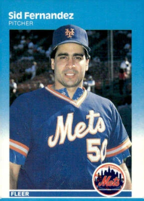 1987 Fleer #8 Sid Fernandez New York Mets - Image 1 of 2