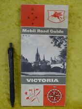 C1960 Glovebox Map: MOBIL PETROLEUM Road Guide VICTORIA