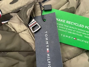 Tommy Hilfiger Camo Gilet Mens Size S, M, XL TH X Khaki Vest Body Warmer - Picture 1 of 24