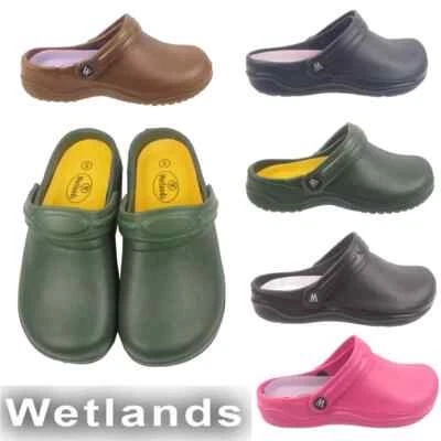 Zoccoli donna mules ciabatte infermieristica giardino spiaggia sandali ospedale scarpe gomma - Immagine 1 di 4