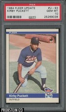 1984 Fleer Update #U-93 Kirby Puckett Minnesota Twins RC Rookie HOF PSA 10