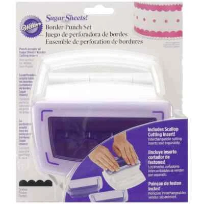 Wilton Sugar Sheets! Border Punch Set w/Scallop Cutting Insert 1907-1127 - Image 1 of 4