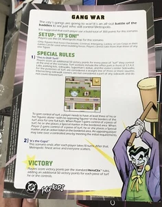 GAMG WAR / METEOR STRIKE METROPOLIS SCENARIO WIZKIDS DC Heroclix 8.5” X 11” - Bild 1 von 2