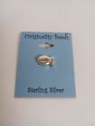 Vintage Originality Beads Sterling Silver Charm WWJD .50" NEW