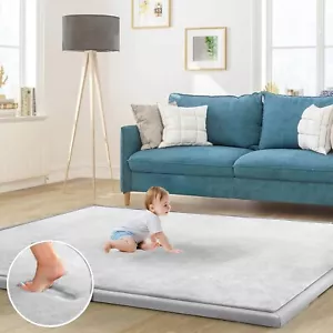 Baby Play Mat for Floor, Thick Memory Foam Tummy Time Mat, Large - Picture 1 of 6