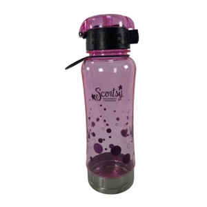 New Scentsy Consultant Pink & Purple Dots Travel Water Bottle BPA Free - Picture 1 of 5