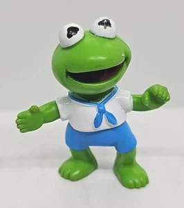 Kermit the Frog Toy Muppet Babies Figure Vintage 1986 PVC Mini 2.25" FREE SHIPPI - Picture 1 of 6