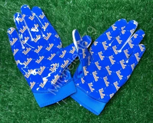 Nike Jordan UCLA Bruins Team Issued Superbad 6 Blue Football Gloves Size XL New - Picture 1 of 3