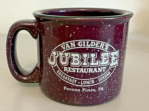 Pocono Pines Pennsylvania Vintage Advertising Mug Van Gilder Jubilee Restaurant - Picture 1 of 7