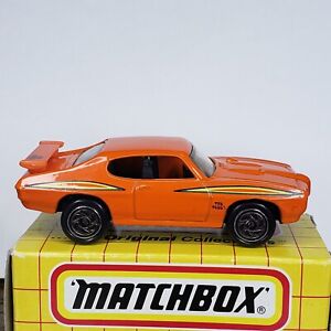 1995 MATCHBOX SUPERFAST #70 ORANGE PONTIAC GTO JUDGE - BOXED