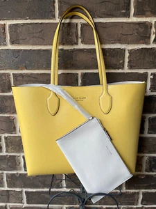 NWT $298 kate spade Bleecker Large Tote Summer Daffodil yellow - Picture 1 of 10