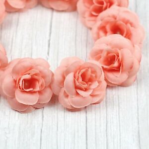 Lot Artificial Fake Small Rose Silk Flower Head for DIY Wedding Party Home Decor