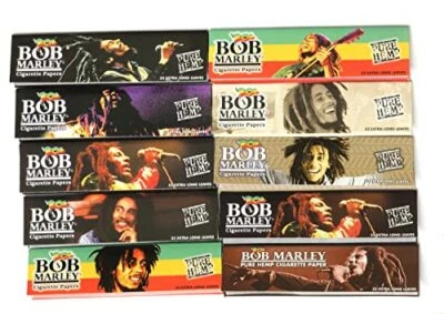 Bob Marley Rolling Papers King Size 110mm Pure Hemp - (10 Booklets, 330 Leaves) - Image 1 of 2