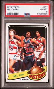 1979 Topps Basketball M.L. Carr #107 PSA 8 NM-MT Detroit Pistons Boston Celtics