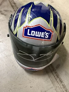 Jimmie Johnson Signed 2019 Ally Mini Helmet NASCAR Auto 1:3 Scale COA - Picture 1 of 2