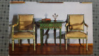 Soviet Postcard 1975 Russian Furniture Painted table and two armchairs 18th cent