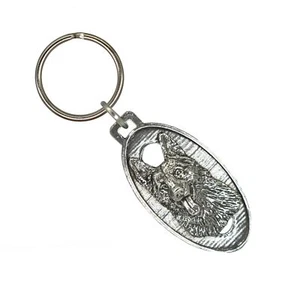 Portachiavi pastore tedesco alto, D085KC, 2 pollici, cane, guardiano, metallo, animale domestico, regalo - Foto 1 di 8