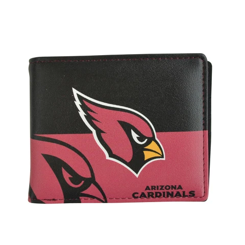 Brand New NFL Arizona Cardinals Men Women Synthetic Leather Bi-Fold Wallet Cover