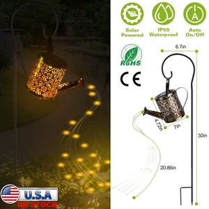 2022 Solar Watering Can Powered String Light Garden Watering Can Light Fairy New - Picture 1 of 10
