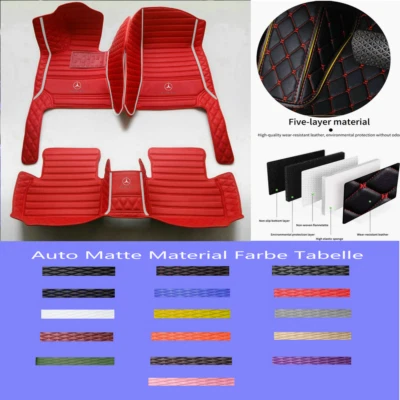 Für Mercedes-Benz -GL-GLA-GLB-GLC-GLE-GLK-GLS Luxus Auto Fußmatten - Bild 1 von 4