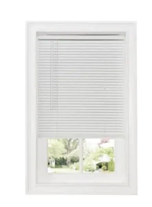 Achim GII Deluxe Sundown White Cordless Room Darkening Vinyl Mini Blind 34"x 64" - Picture 1 of 6