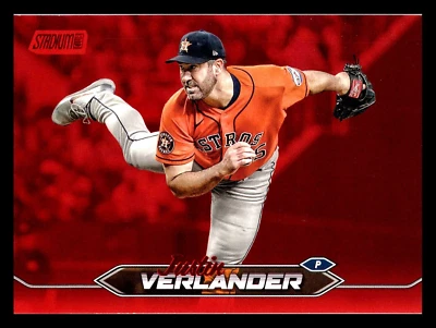 2024 Topps Stadium Club RED FOIL #178 Justin Verlander Houston Astros - Image 1 of 2