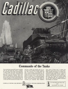 Cadillac 1943: Commando of the Tanks anuncio impreso vintage - Imagen 1 de 1