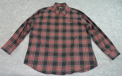 Camisa Orvis Para Hombres XL Blackwatch Lavable Lana Algodón Franela Manga Larga Botón Foto 1 de 4