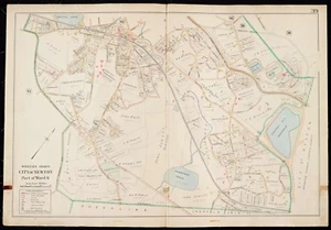 1900 MIDDLESEX COUNTY, MASSACHUSETTS NEWTON THEOLOGICAL INSTITUTION ATLAS MAP - Picture 1 of 1