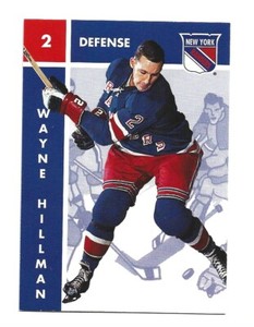 1995-96 Parkhurst 1966-67 Design #84 Wayne Hillman New York Rangers Hockey Card