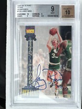 🔥1994 Signature Rookies Basketball LARRY BIRD AUTO, Beckett 9, #747/1050 Celtic