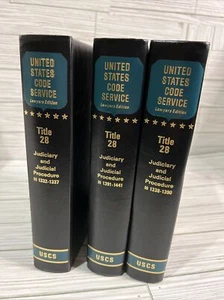 3 USCS United States Code Service Lawyers Edition Title 28 Judiciary & Procedure - Picture 1 of 9