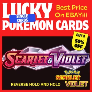 SCARLET AND VIOLET REVERSE & HOLO -SELECT YOUR OWN- POKEMON - MULTI BUY DISCOUNT - Bild 1 von 1