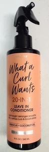 CURLTRIX What Curl Wants 20-in-1 Leave-in Conditioner Hibiscus Coconut Oil 8oz - Picture 1 of 9