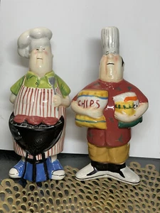 Nice Vintage Chef Salt And Pepper Shaker Set - Picture 1 of 4