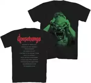 Gänsehaut Herren T-Shirt Spukmaske mit Buchliste Neu - Bild 1 von 2