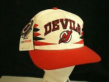 New Jersey Devils Vtg Diamond Spike Logo Athletic Snapback Hat Cap New Tags Read