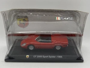 ABARTH OT 2000 Sport Spider 1966 red 1:43 diecast model car scale - Picture 1 of 1
