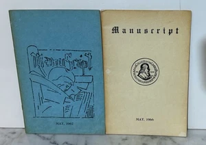 RARE - 1966 & 1967 - MANUSCRIPT - FROM THE MORAVIAN COLLEGE OF THE UNITAS - Bild 1 von 4