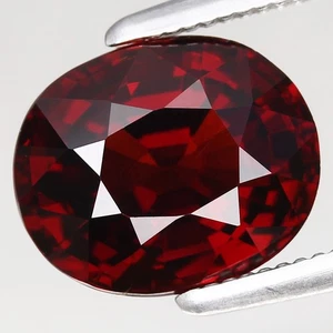 Granate espesartita naranja-rojo naranja sin calefacción 100 % natural ovalado de 2,46 quilates 8,4 x 7 mm - Imagen 1 de 4