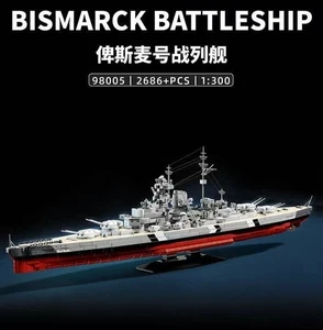Bismarck Class Battleship 2686 Piece building brick block set - Picture 1 of 9