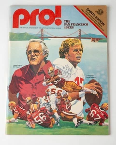 PRO! Football Magazine New Orleans vs SF 49er's, Sept 7th, 1980 - Picture 1 of 4
