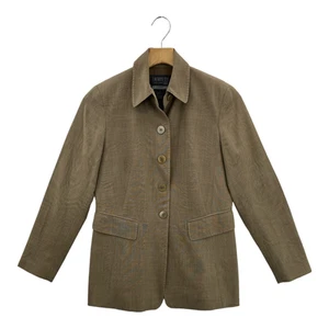 Lafayette 148 New York Womens Coat Tan Buttons Lined Collar Wool Petites 4 - Picture 1 of 7