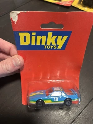 Dinky 玩具 PONTIAC FIREBIRD TRANS AM 蓝色 18 火柴盒 罕见! — 第 1/4 张图片